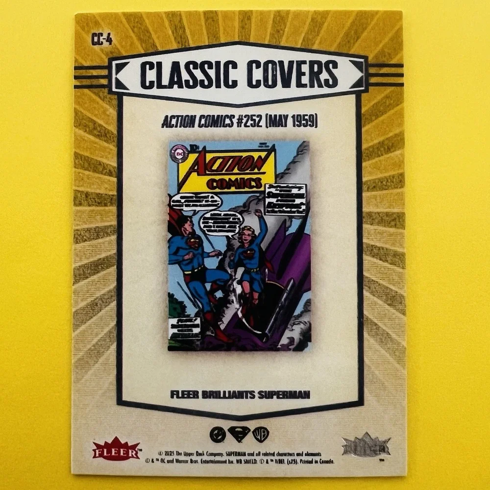 2025 Upper Deck Fleer Brilliants Superman Classic Covers Action Comics #252 CC-4